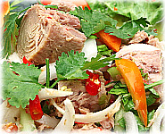  สูตรอาหารไทย : ยำทูน่า