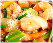  สูตรอาหารไทย : ผัดเปรี้ยวหวานกุ้ง