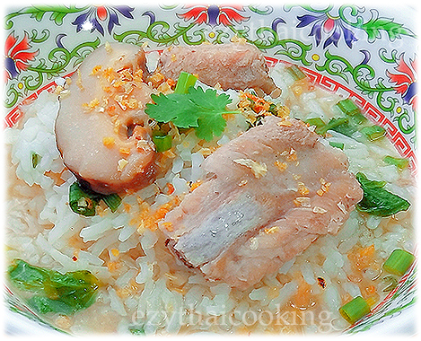  สูตรอาหารไทย : ข้าวต้มกระดูกหมู