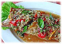 Thai Recipes : Fried Fish with Tamarind Sauce
