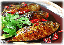 Thai Recipes : Stewed Mackerel Fish in Salty Soup