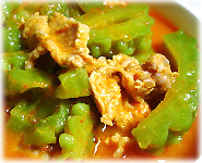 Thai pork curry with bitter gourd