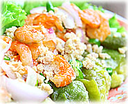  สูตรอาหารไทย : ยำมะเขือยาวกุ้งแห้ง