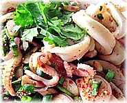  สูตรอาหารไทย : ลาบปลาหมึก