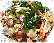 Thai Recipes : Thai Spicy Stir Fry Crab Meat 