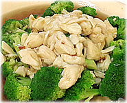 Thai Recipes : Thai Boiled Broccolies with Crab Meat Soup