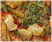 Thai Recipes : Thai Pork Curry with Thai Morning Glory
