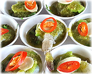  สูตรอาหารไทย : กุ้งแช่น้ำปลา