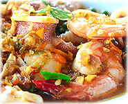  สูตรอาหารไทย : ผัดฉ่าทะเล