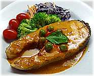  Thai Food Recipe | Thai Salmon Steak with Red Curry Sauce