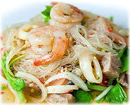 Thai Recipes : Thai Vermicelli Salad with Prawns