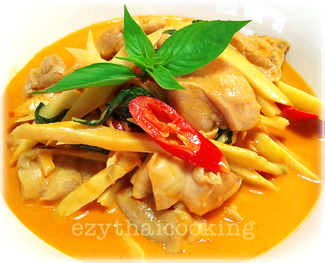  สูตรอาหารไทย :  แกงหน่อไม้ไก่