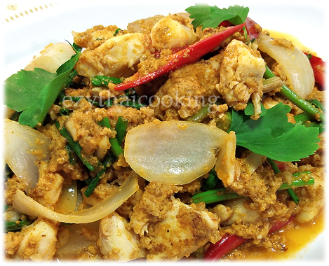  สูตรอาหารไทย : ปูผัดผงกะหรี่
