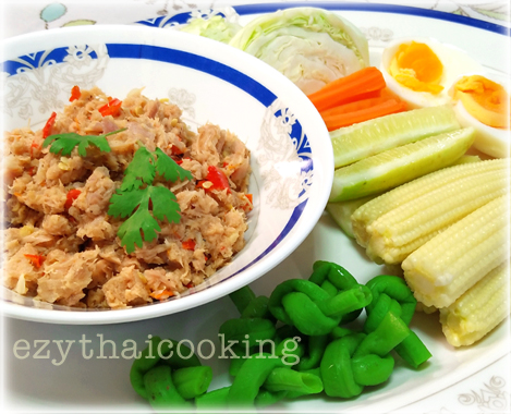  สูตรอาหารไทย : น้ำพริกปลาทูน่า
