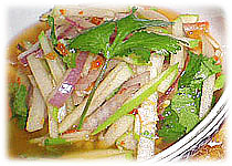  สูตรอาหารไทย : ยำกุ้งฟู