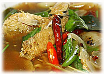 Thai Food Recipe | Sour and Spicy Smoked Dry Fish Soup