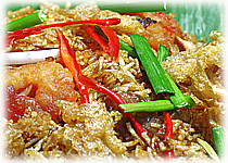  Thai Food Recipe |  Crispy Rice Noodle with Shrimp and Pork