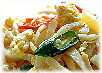  สูตรอาหารไทย : หน่อไม้ผัดไข่
