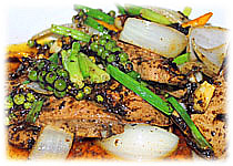  สูตรอาหารไทย : ตับหมูผัดพริกไทยดำ