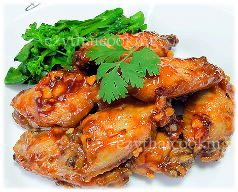  Thai Food Recipe | Chicken Wings in Red Sauce