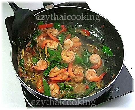  Thai Food Recipe |  Shrimp Spicy Stir Fry