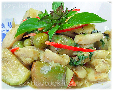  สูตรอาหารไทย : ผัดเขียวหวานไก่