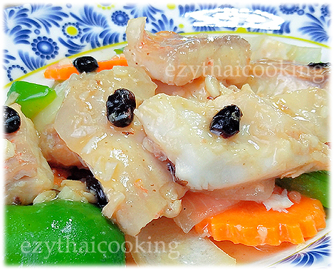  สูตรอาหารไทย : ผัดเต้าซี่ปลา