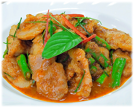  สูตรอาหารไทย : หมูผัดพริกขิง