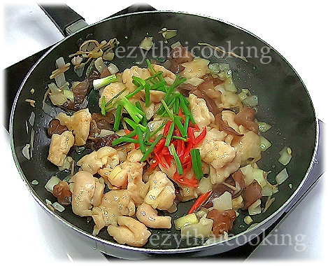  สูตรอาหารไทย : ไก่ผัดขิง