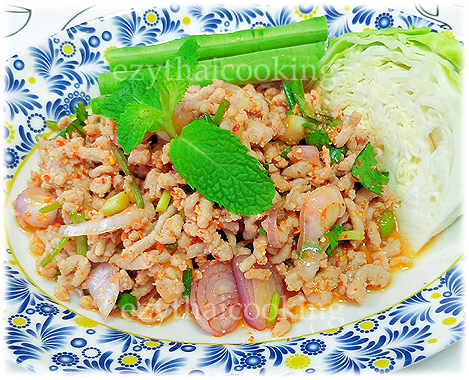  สูตรอาหารไทย : ลาบหมู