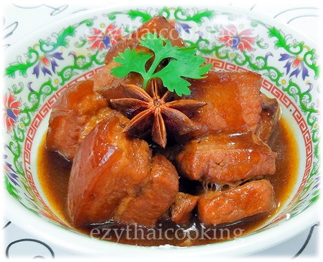  Thai Food Recipe | Thai Southern Style Braised Streaky Pork