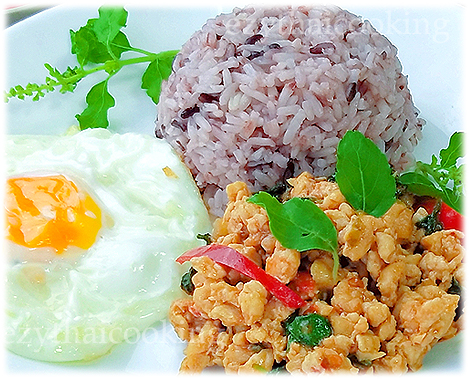  สูตรอาหารไทย : ผัดกะเพราไก่