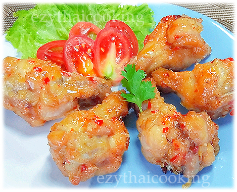  สูตรอาหารไทย : ไก่ทอดสามรส